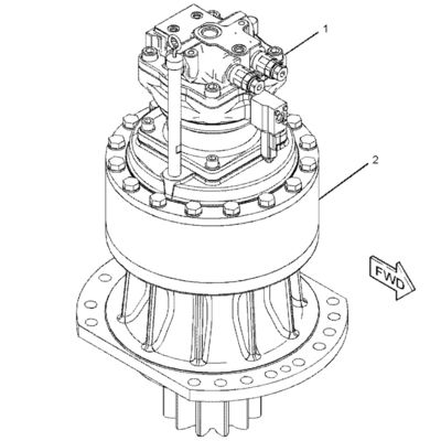 295-9406 295-9405 Swing Motor Cat374d E374D Cat 374F E374F 295-6146 295-6147 Swing Device